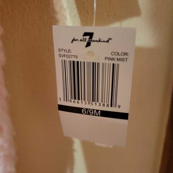 7 For All Mankind Infant 1 Piece Sherpa Fleece Winter Snowsuit 6-9M Barbie Pink - Picture 4 of 7